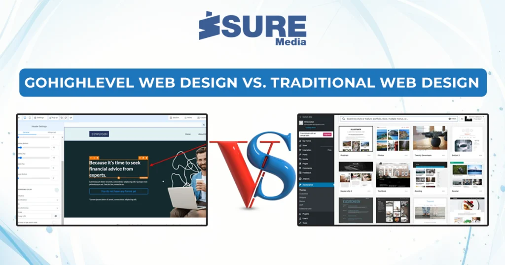 gohighlevel web design vs. traditional web design